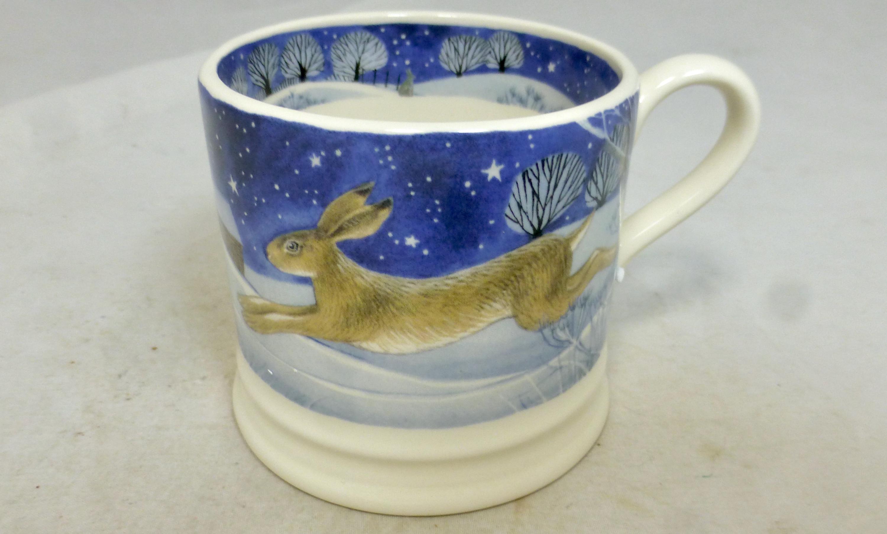Emma Bridgewater Midnight Hare 1st Quality Quarter Pint Small Mug