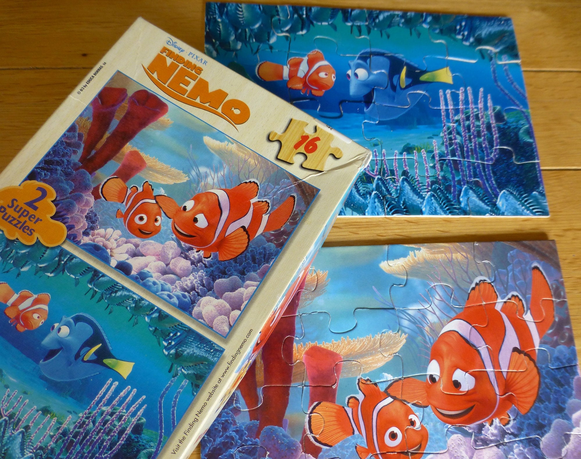 Petulance Junior Onzin Finding Nemo Cartoon Vintage Wood Children's 2 Jigsaw - Etsy België