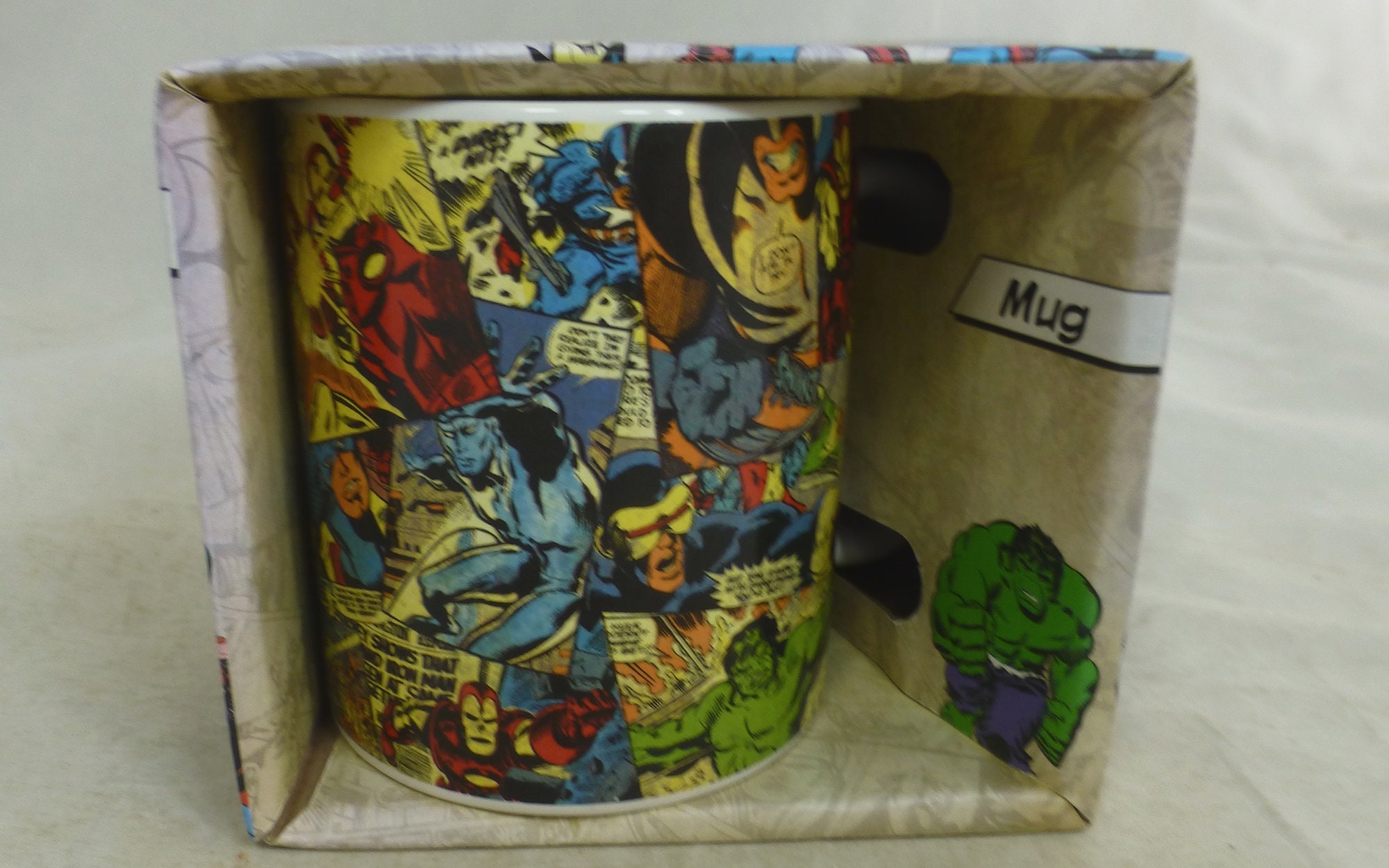 Stan Lee MARVEL Comics "EXCELSIOR" 16 oz Mug Cup Iron Man  Spider-Man Thor