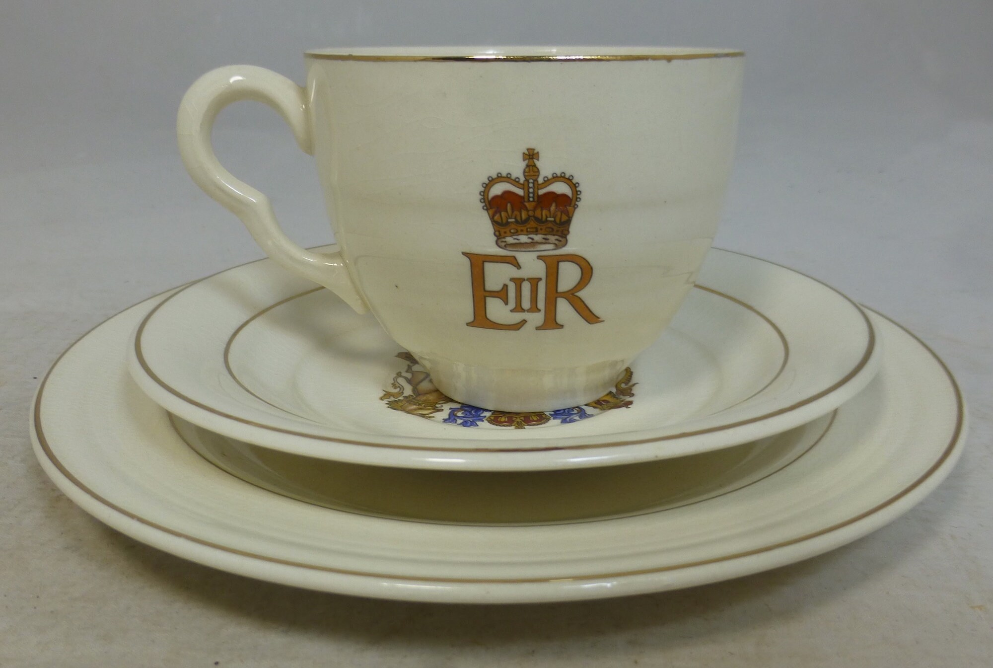 エリザベス二世 アンティーク コロネーション プレート 1953 Vintage Queen Elizabeth II Coronation 1953 June 2 Royal