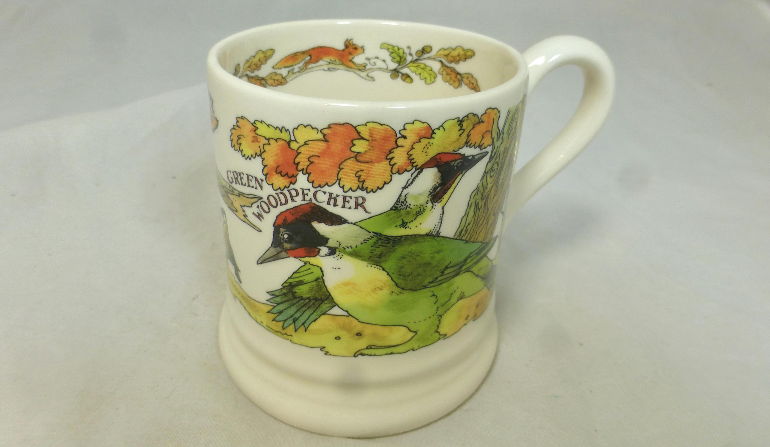 Emma Bridgewater Red Squirrels & Green Woodpeckers Half Pint