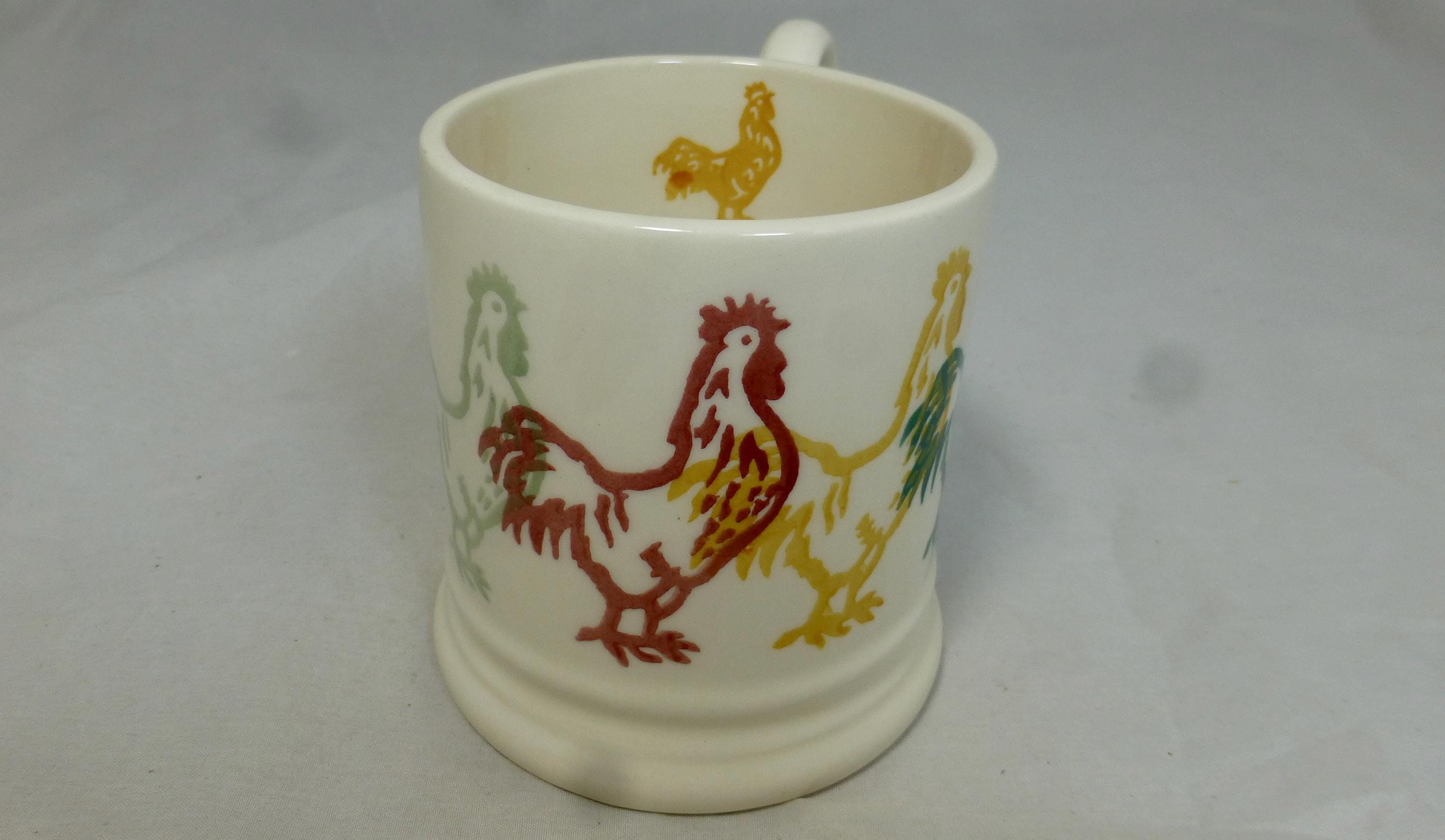 Emma Bridgewater Spongeware Cockerel Half Pint First Quality