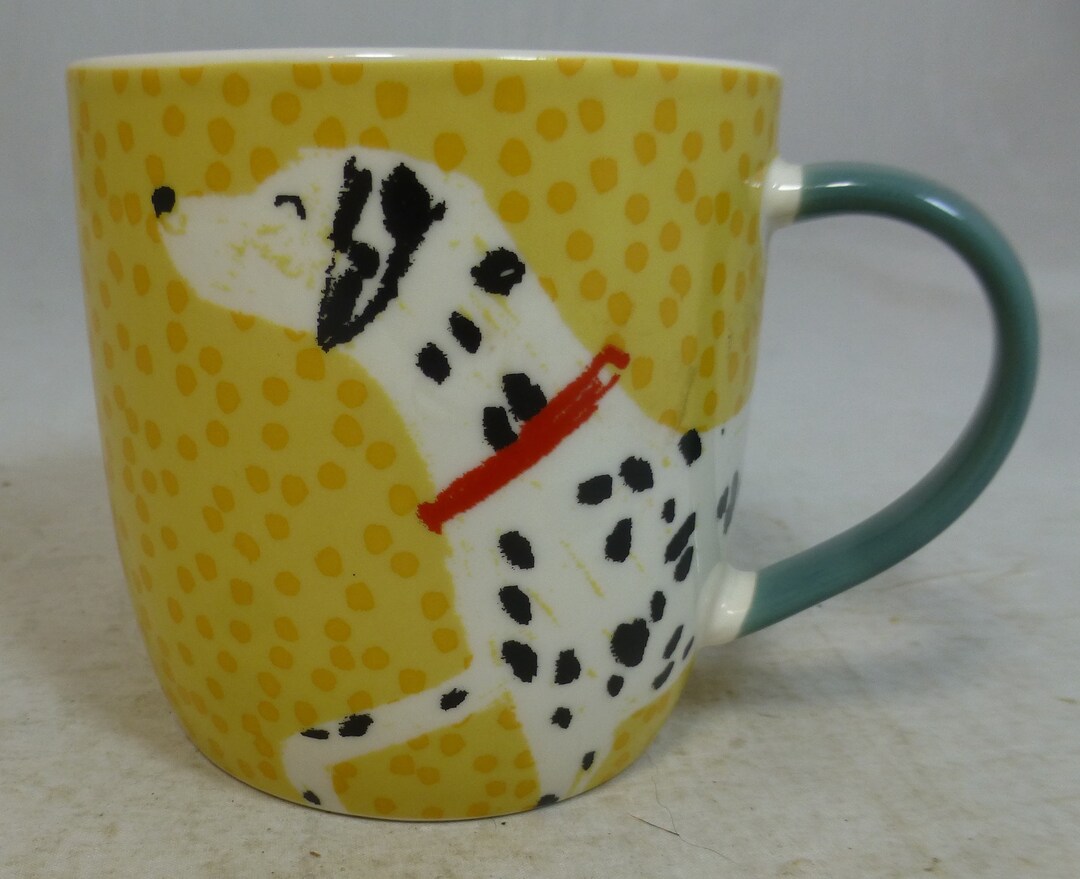 Habitat Dalmatian Spotty Dog Illustration Porcelain Mug or Cup With