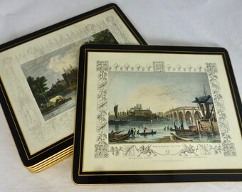 ヴィンテージ レディ・クレア ロンドンシーン テーブルマット - 8枚