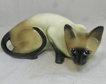 ヴィンテージ ベスウィック シャム猫の置物：イギリスの磁器 