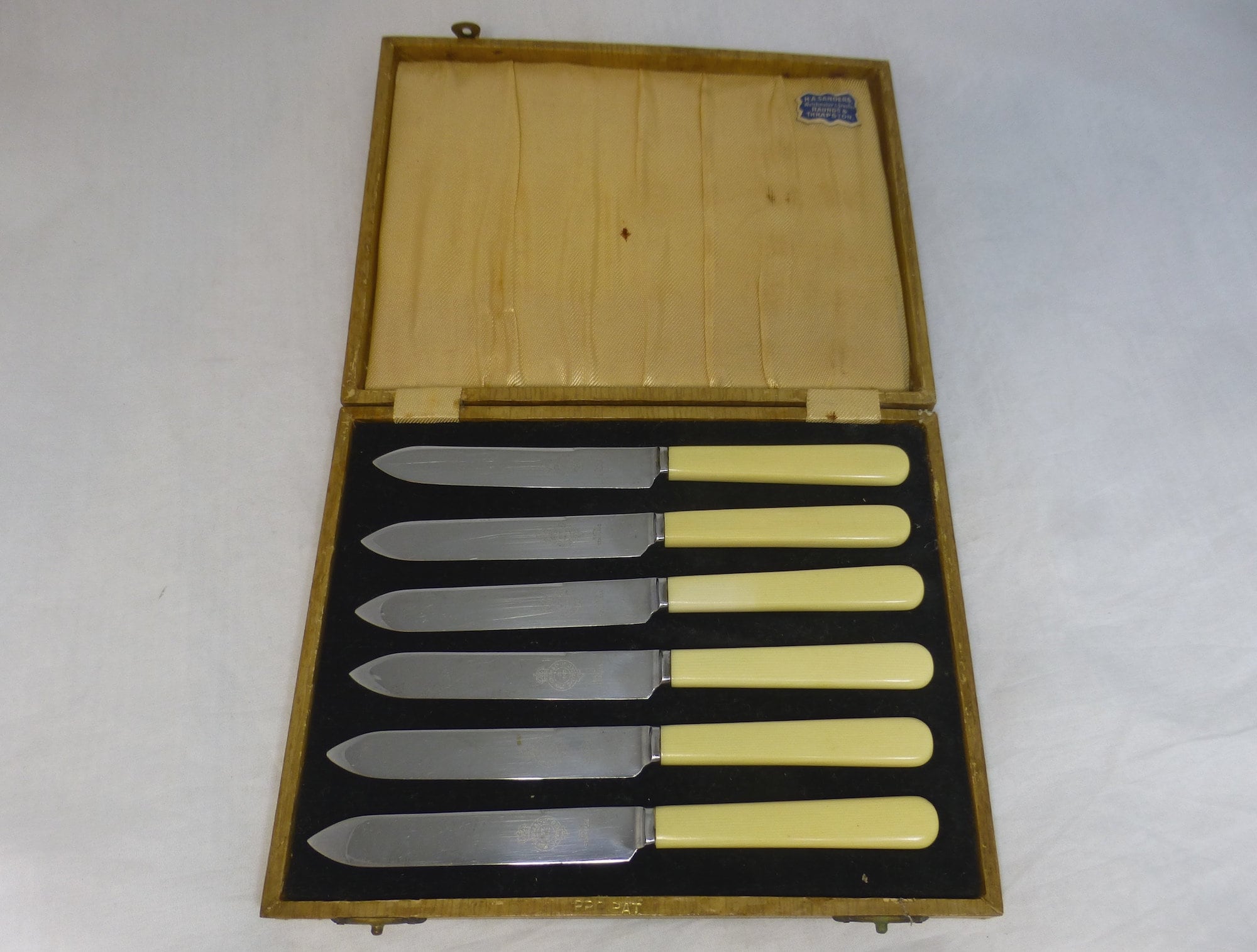 Vintage John Turton & Co Signed Boxed Set of 6 Sheffield England