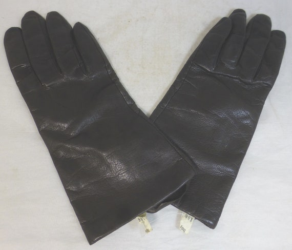 Vintage Pair of Ladies Italian Dark Brown leather… - image 5