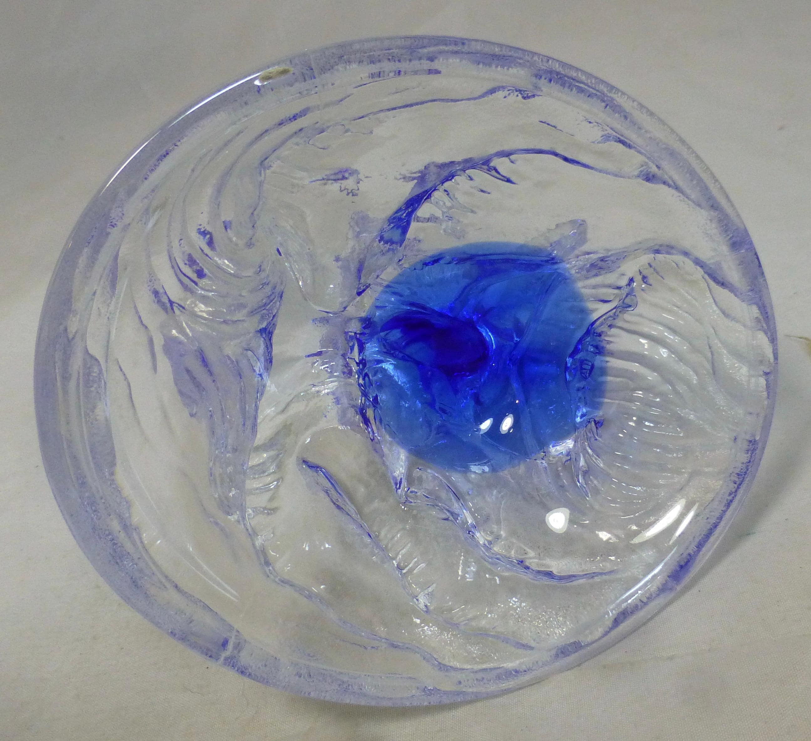 新品❣️美しい青CRYSTAL DARQUES DAUPHIN  新品❣️美しい青CRYSTAL DARQUES DAUPHIN BOUTIQUE CRISTAL D