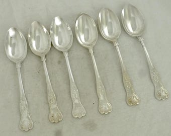 Vintage High Quality Cooper Brothers Kings Pattern Silver Plate