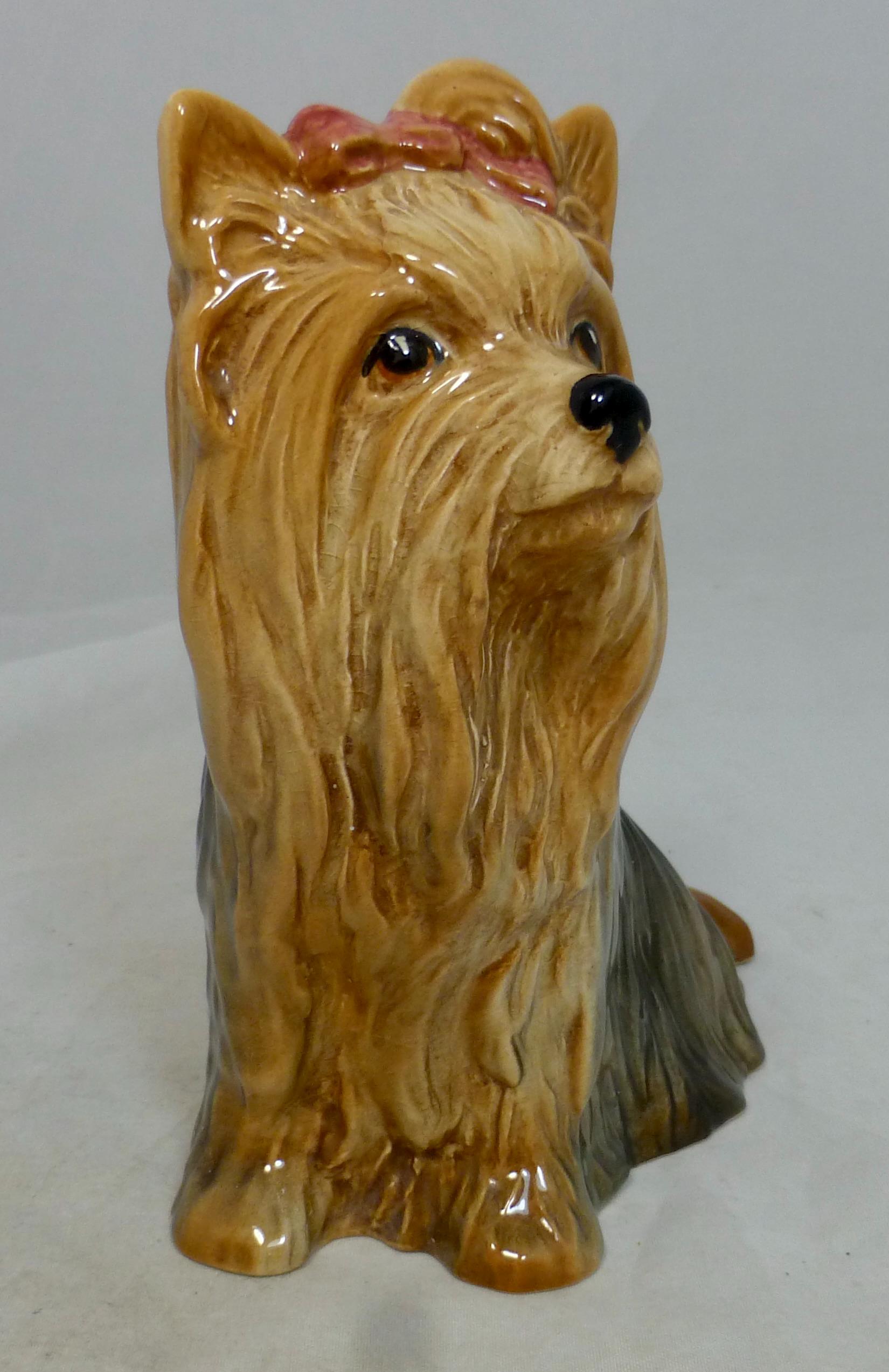 ◆D 12点 シルバック イギリス製 陶器置物 ヨークシャテリア 犬