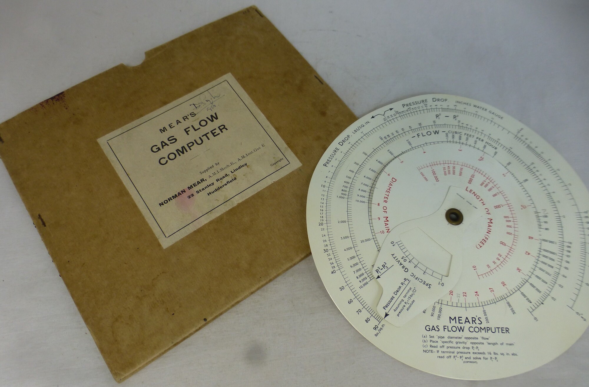 Early Rare 1947 Mears Gas Flow Computer Norman Mear of Etsy