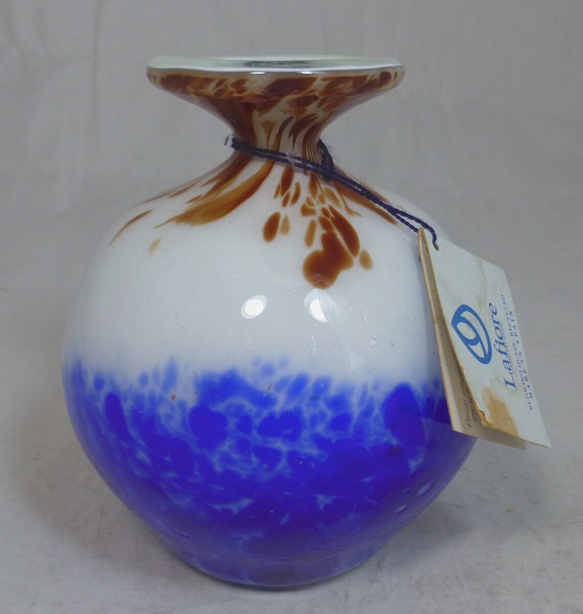 Lafiore Glass Hand Blown Globe Vase With Flared Rim Handmade Etsy UK