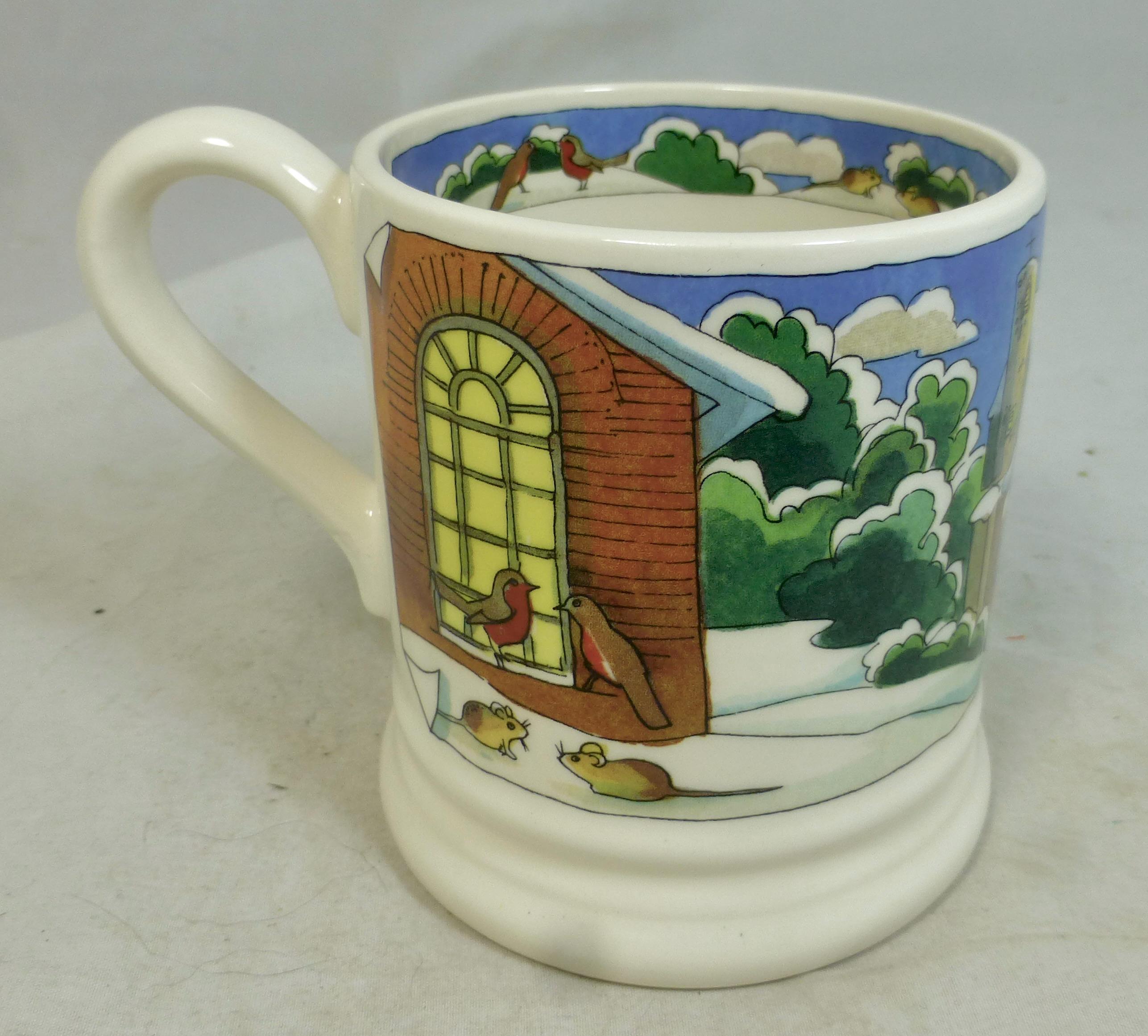 Emma Bridgewater Year in the Country Matthew Rice Two Robins Half 