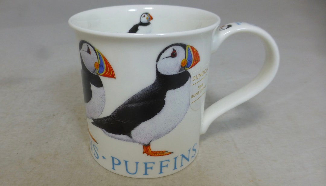 Emma Ball Puffins Bone China Mug