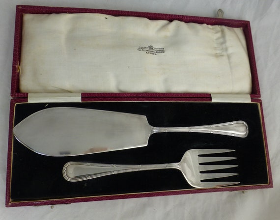 Antique the Alexander Clark Co London Silver Plate Signed Cased