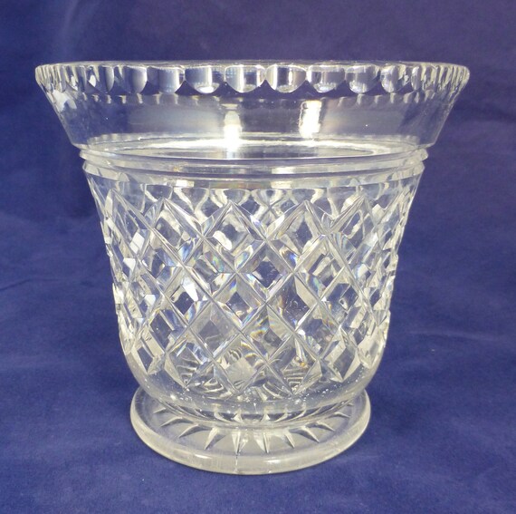 Vintage Lead Crystal Glass Vase 4.5 inch H Decorative Glass Etsy
