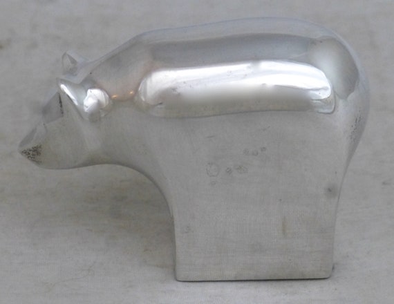 Dansk Designs Vintage Silver Plate Japan Brown Bear Silver on Zinc