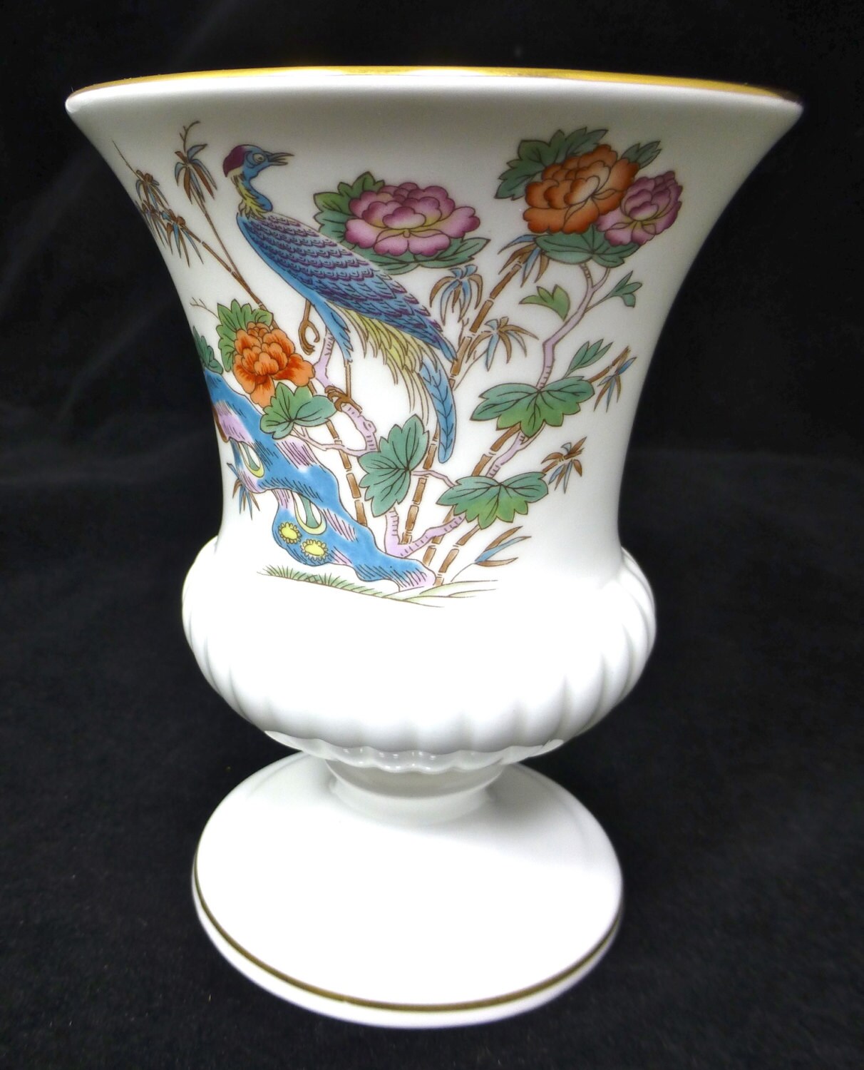 Wedgwood Kutani Crane Fine Bone China Urn Vase Pattern R4464 Etsy