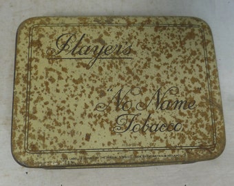 players no name tobacco tin Round Player's Tobacco Tin (EMPTY), "No Name Tobacco"