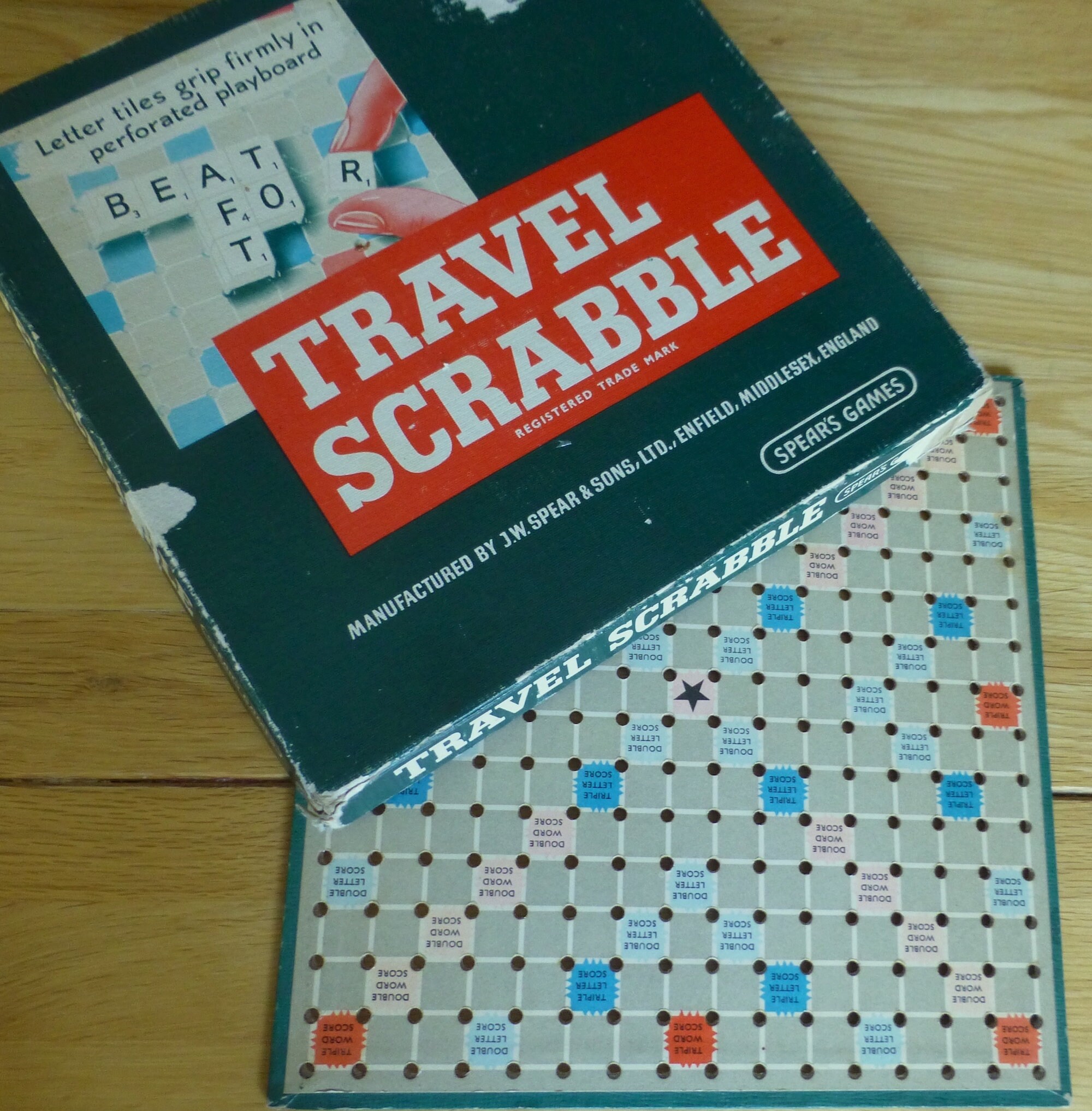 SCRABBLE Game by Spear's Game Spare Parts - replacement parts plastic racks 