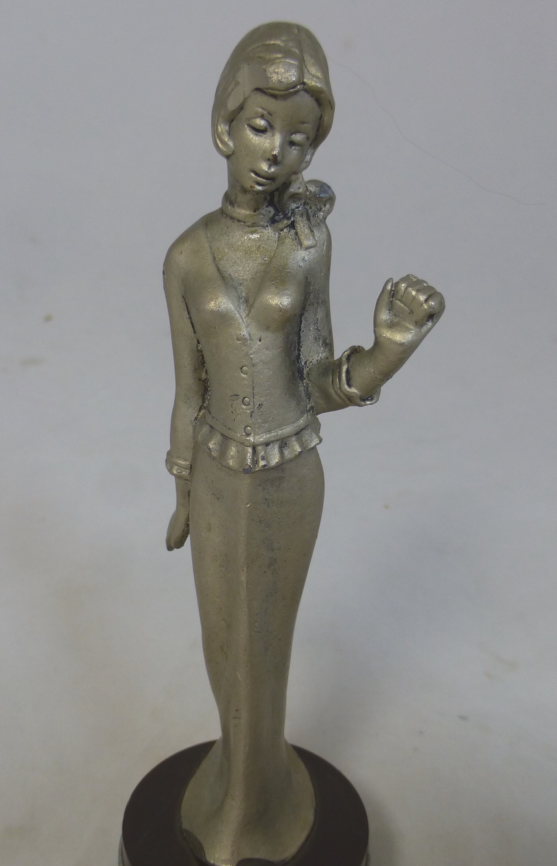 Peltro Italian Vintage Pewter Figurine of Elegant Stylish Etsy
