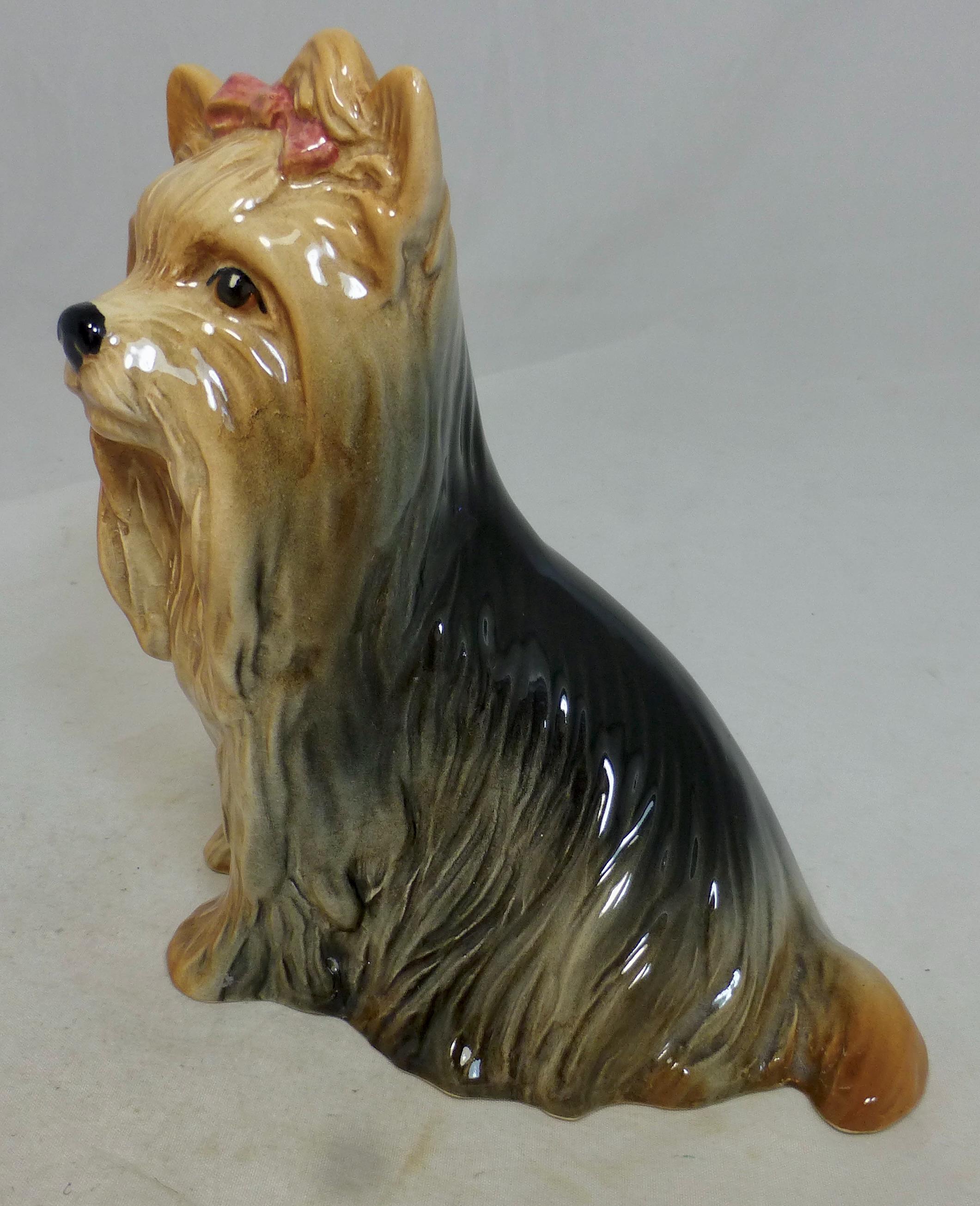 ◆D 12点 シルバック イギリス製 陶器置物 ヨークシャテリア 犬