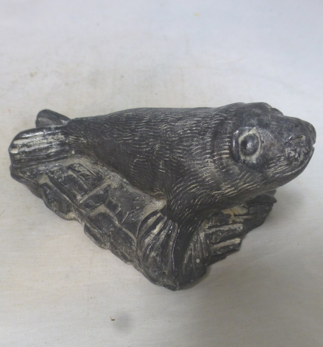 Vintage Wolf Original Sculptures Canada Seal Grey Soapstone Etsy
