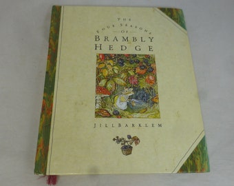 Vintage The Four Seasons of Brambly Hedge Hardback Book and DustJacket Jill Barklem 1996 - Full Colour Spring Summer Autumn & Winter Stories