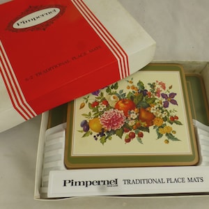 Pimpernel Classic Black Set Of 4 Placemats – Guyana - View #4
