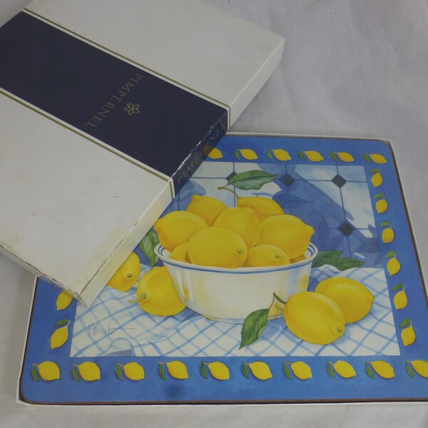 Vintage Cork Placemats Set Etsy