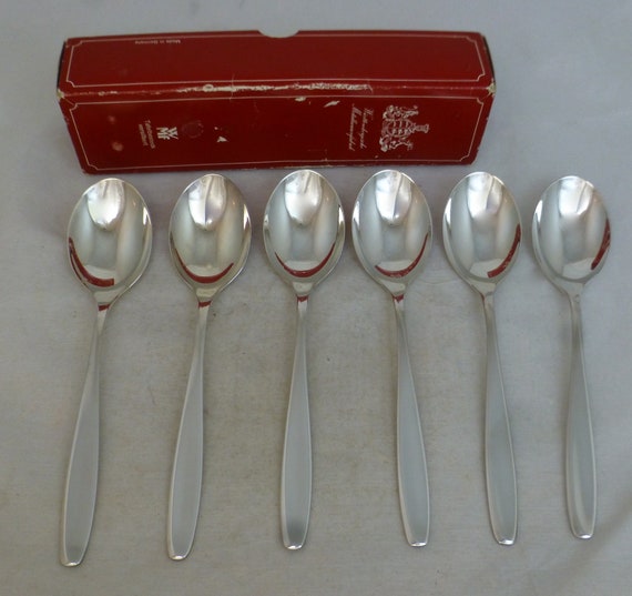 WMF Silver Plate Hamburg Patent 90 Vintage Boxed Set of 6 German