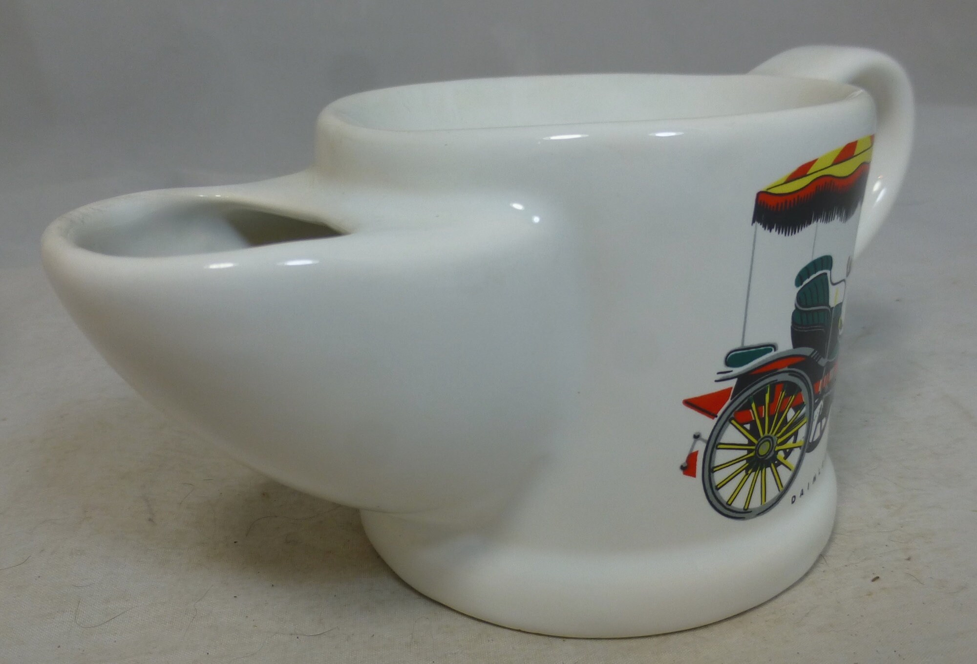 Vintage Wade Shaving Scuttle Mug - Barber Moustache Cream Ceramic Cup ...