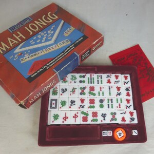 Vintage Mahjong 144 Tiles Rare Chinese Mah-Jong Set Chinese