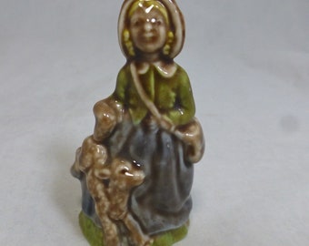 Vintage Mary Had a Little Lamb Wade Whimsie Nursery Rhyme Porcelain Figurine – Nursery Favourites Range - 1970s England – Collectable Wade