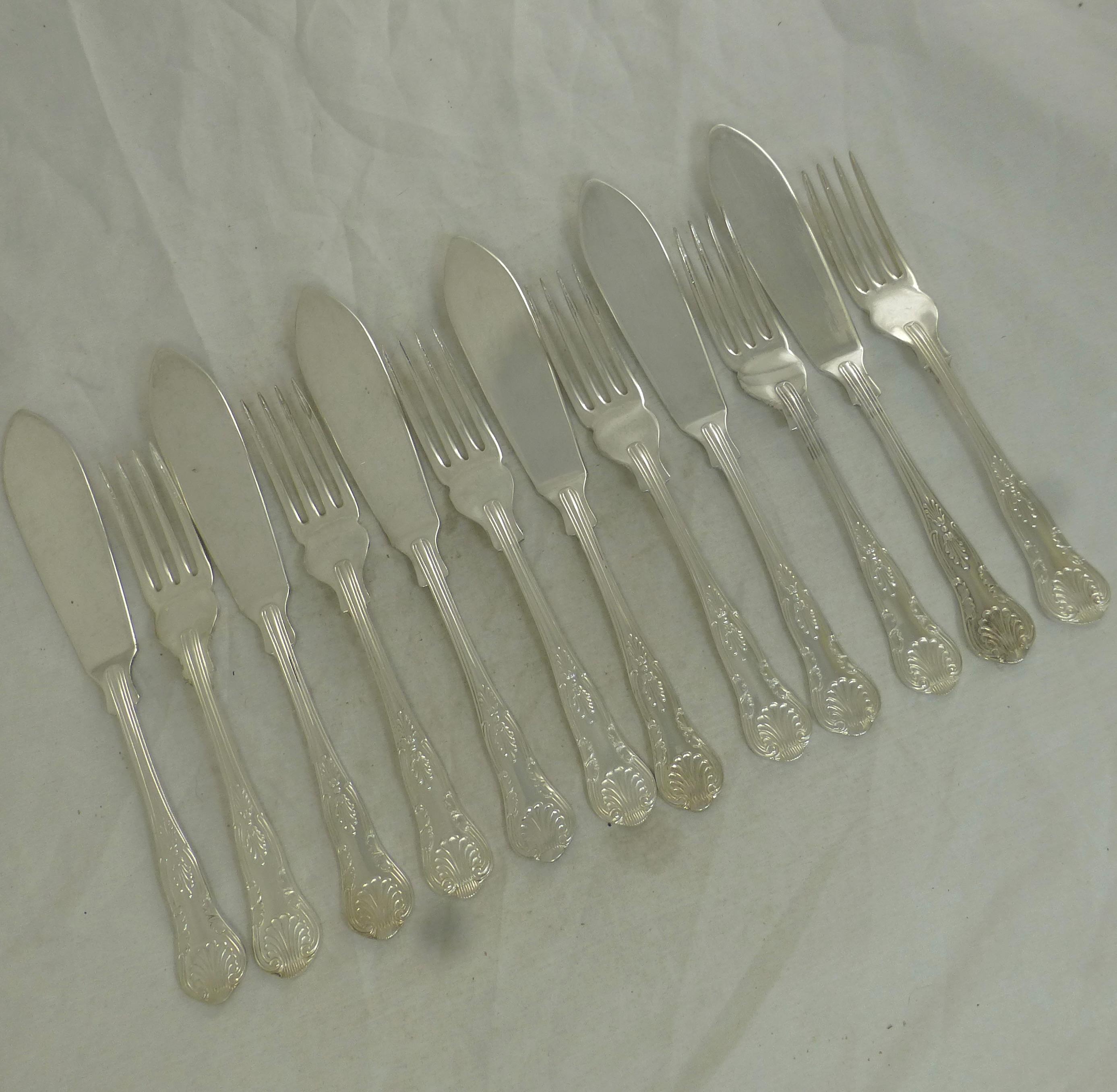 Vintage Epns Fish Knives - Etsy