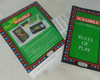Spear's Games Scrabble Word Puzzle Original Board Game 1988