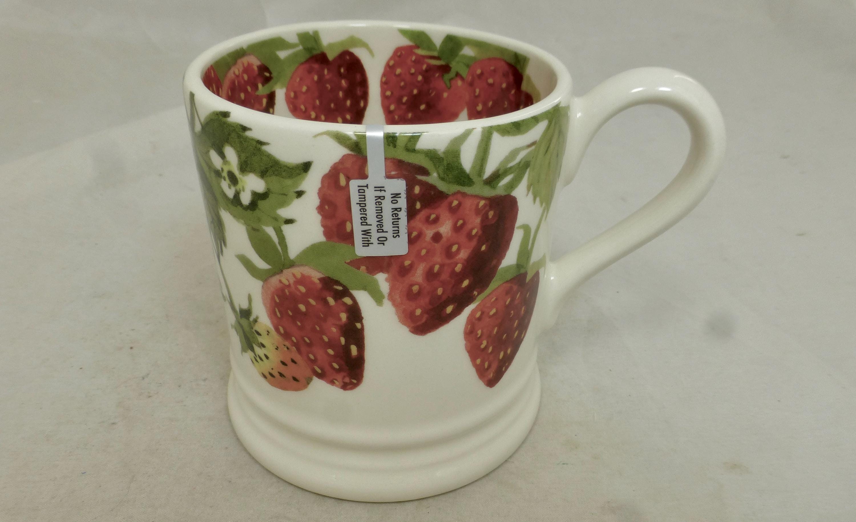 Emma Bridgewater Red Strawberry Fruits 40 Years 1st Quality Half