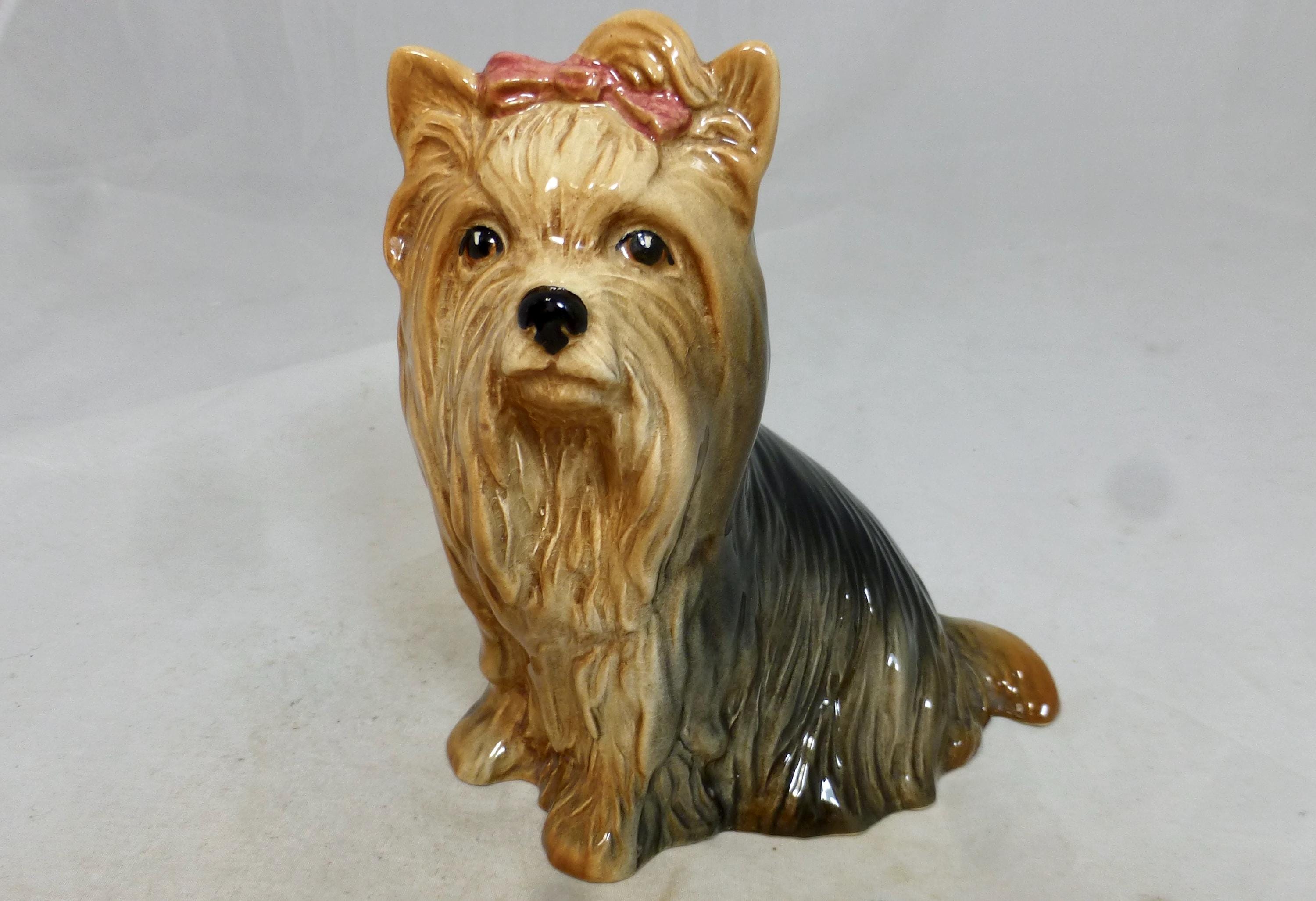 ◆D 12点 シルバック イギリス製 陶器置物 ヨークシャテリア 犬