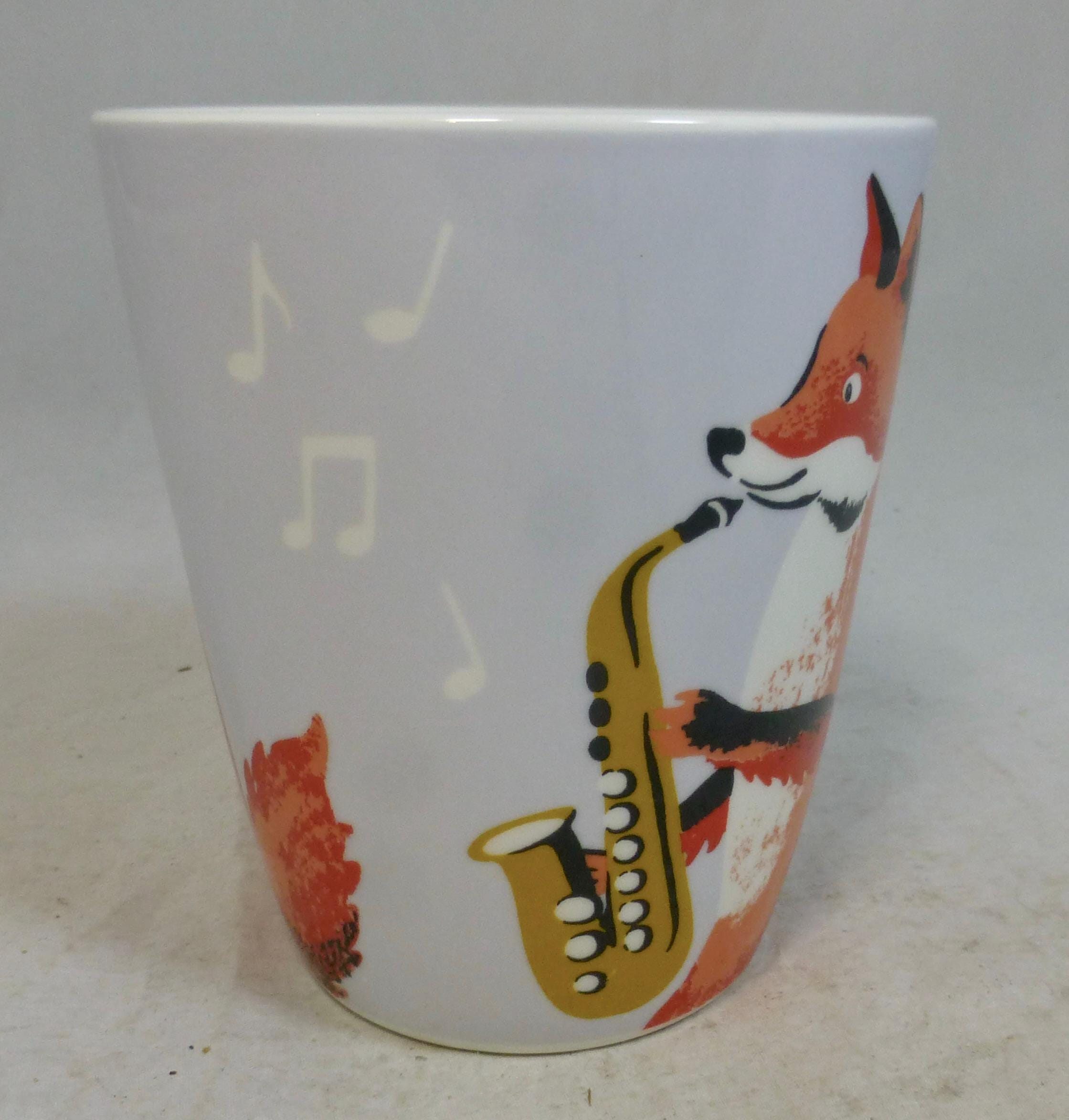 Cath Kidston Large Fun With Fox Playing Saxophone Musical Instrument  Porcelain Stanley Crush Mug - Silver Grey Animal Band Saxophone - Etsy  Canada