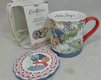 Cath Kidston Large Colourful Red Provence Rose Crush Stanley Fine China Mug   Genuine Cath Kidston by Churchill - Iconic English Design Gift - Etsy