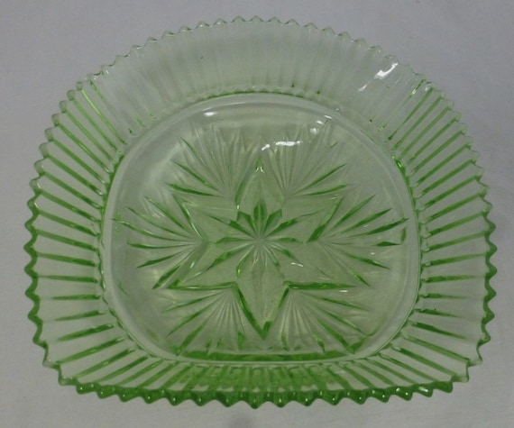 1840年代 アールデコエナメル彩燕紋小瓶 ウランガラス アンティーク0907