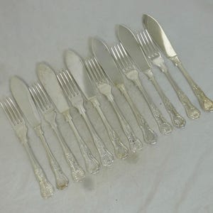 Vintage Epns Fish Knives - Etsy