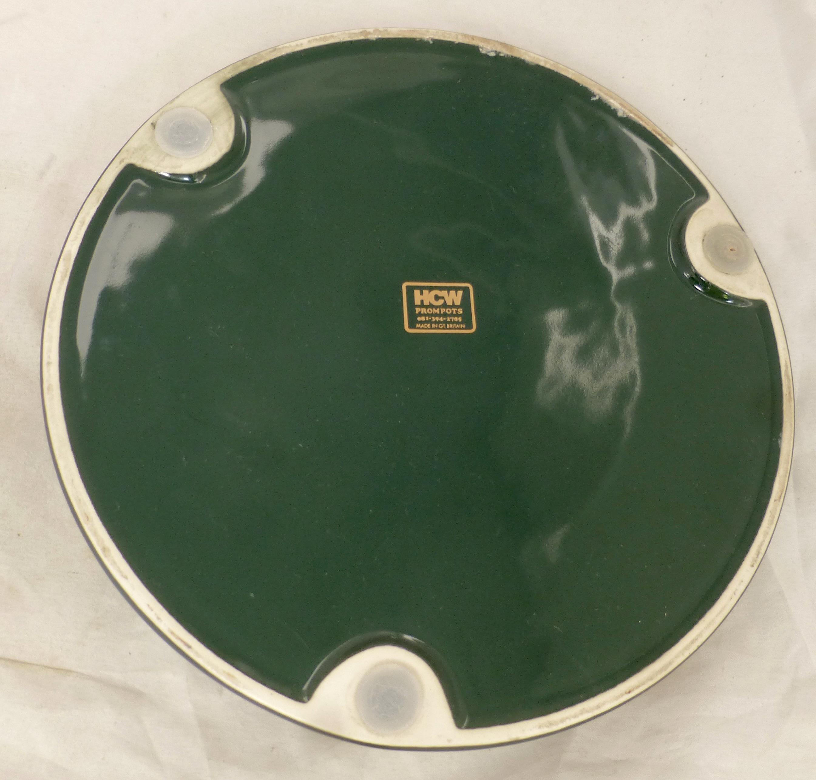 ヴィンテージ ラージ 磁器 グリーンバジャー ベストビター ラウンド