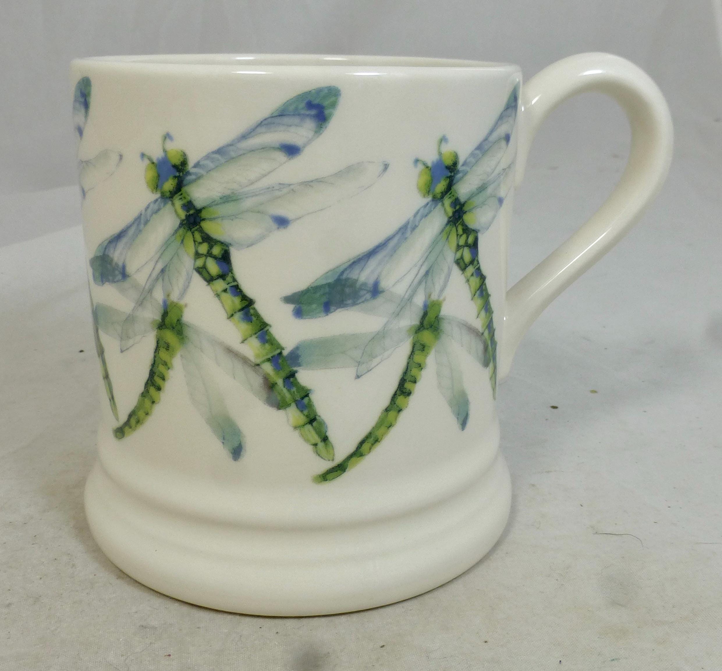Emma Bridgewater Dragonfly Half Pint Porcelain Tankard Mug