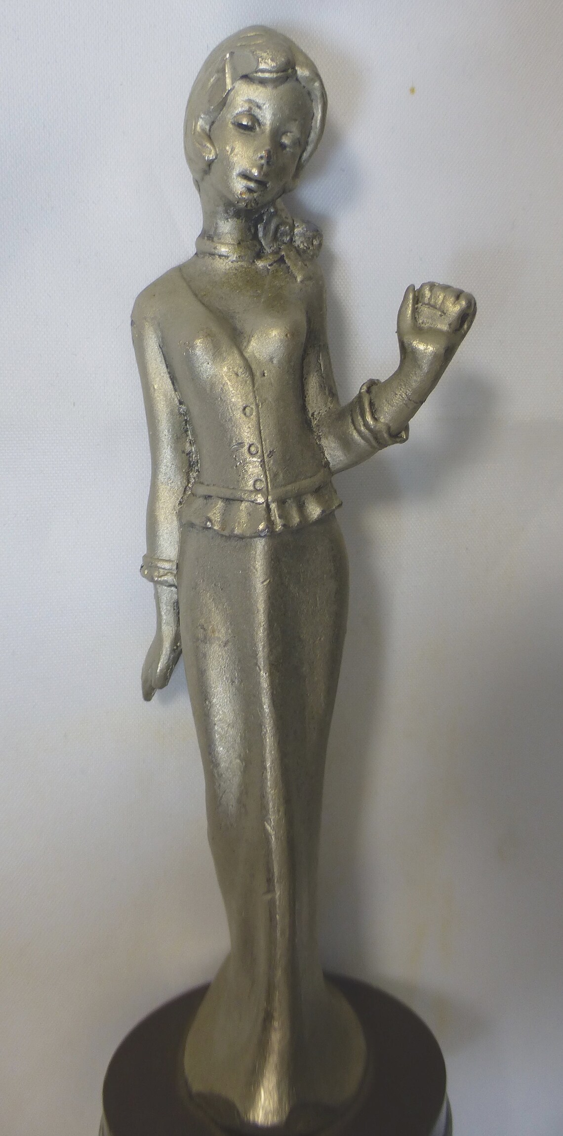 Peltro Italian Vintage Pewter Figurine of Elegant Stylish Etsy