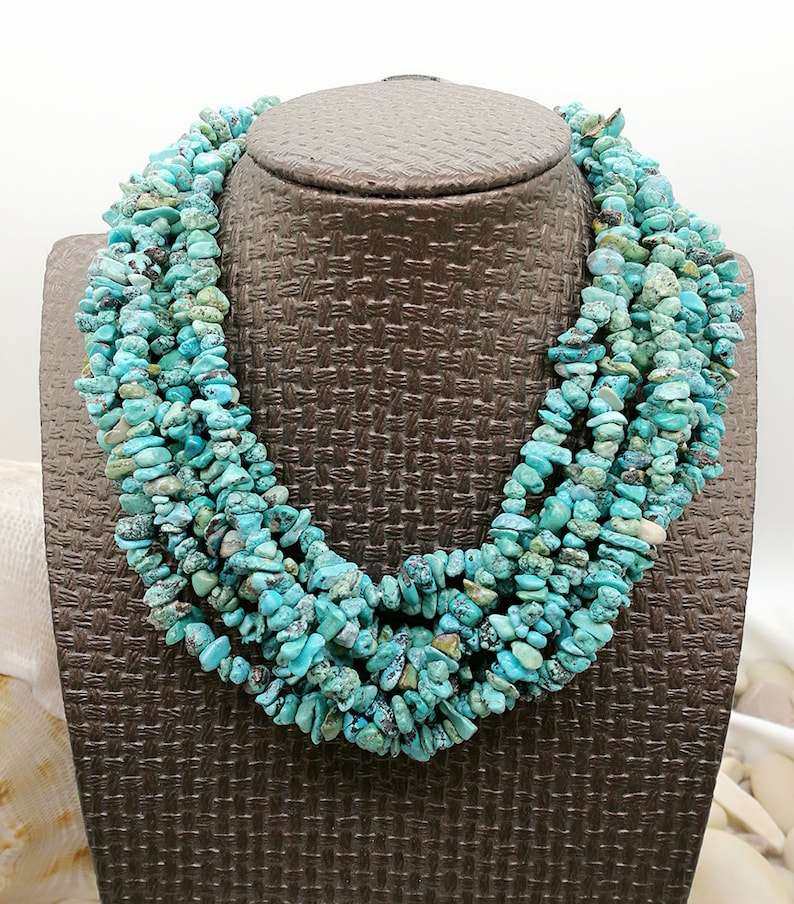 Turquoise and Red Coral Sterling Sliver Necklace