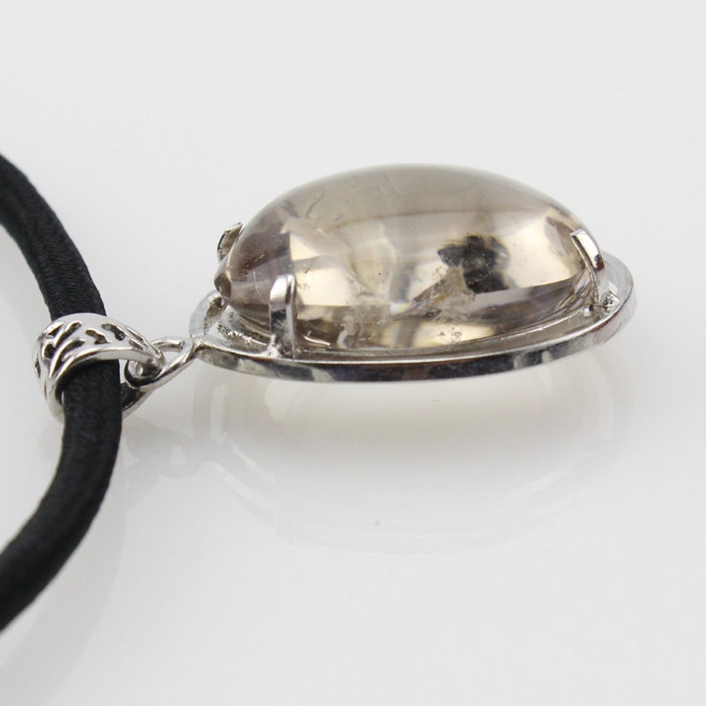 44cm Clear Crystal with Jew Copper String Necklace