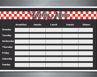 Weekly Menu Planner | Instant download | 11x17 | Printable