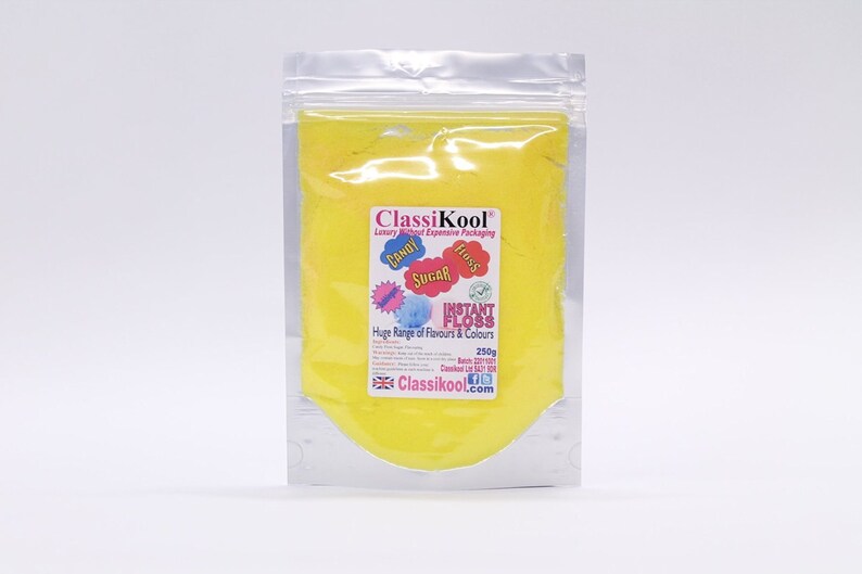 Classikool 250g Instant Cotton Candy Floss Sugar Maschinenfertig: 10 Ausgefallen Geschmacksrichtungen & 9 Farben Free UK Postalage Bild 4