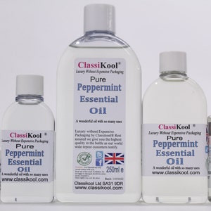 Classikool Pure Peppermint Essential Oil for Aromatherapy & Massage (Free UK Mainland Postage)